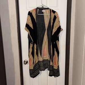 Free People Striped Multicolor Kimono